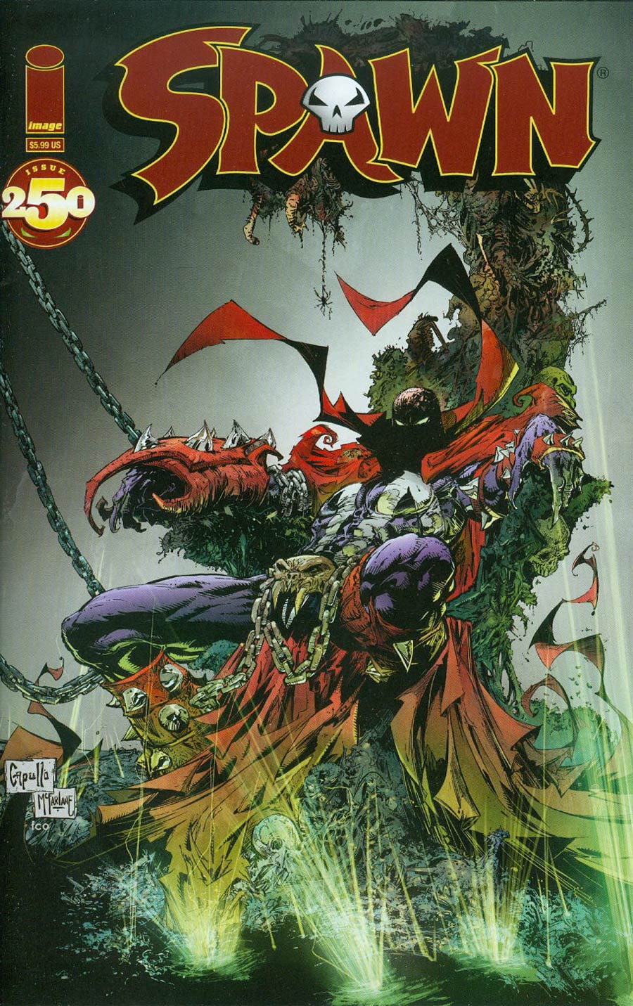 Spawn #250 (Capullo variant)