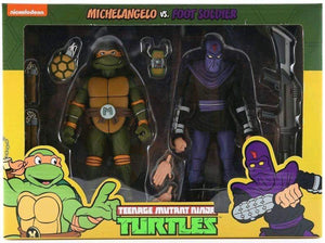 TMNT: Action Figure 2-Pack - Michelangelo vs Foot Soldier