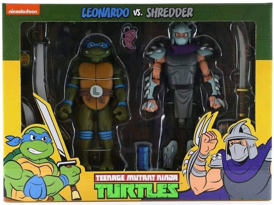 Neca TMNT 2-pack Leo vs Shredder