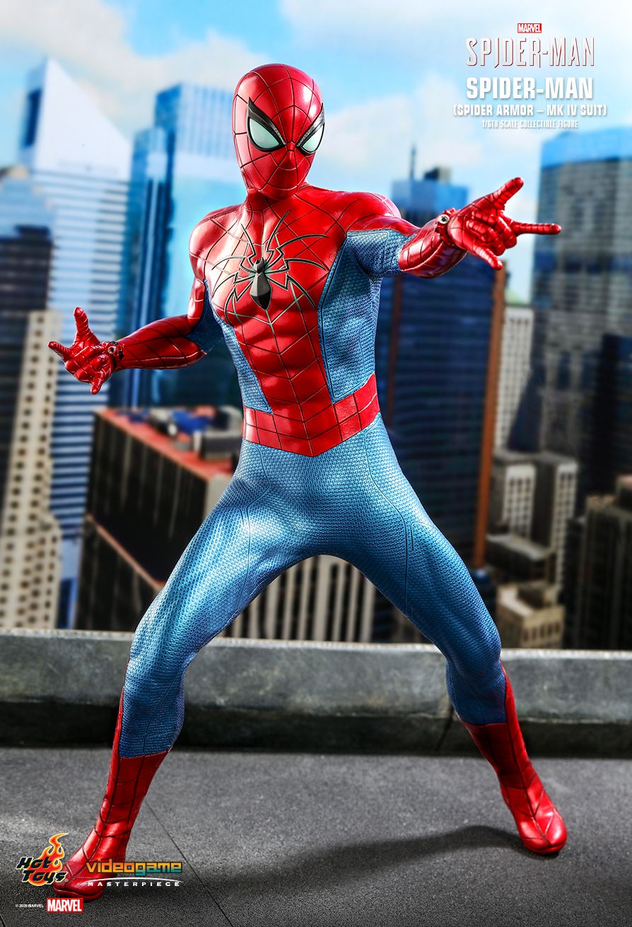 Hot Toys VGM43 Spider-Man (Spider Armor - MK IV Suit) Figure