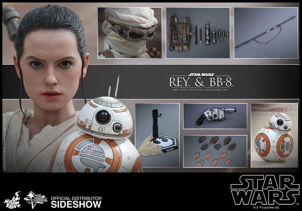 Hot Toys Star wars The Force Awakens - Rey BB8 figures set