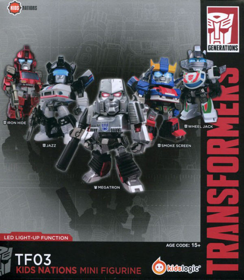 Transformers Kids Logic TF03 set of 5 mini figures