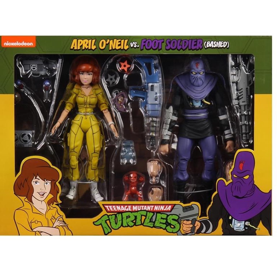 NECA Teenage mutant ninja turtles 2-pack April O'Neil & Foot soldier